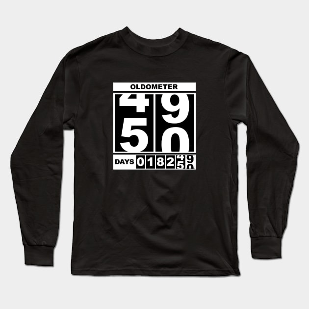 50th Birthday Oldometer Long Sleeve T-Shirt by mikepod